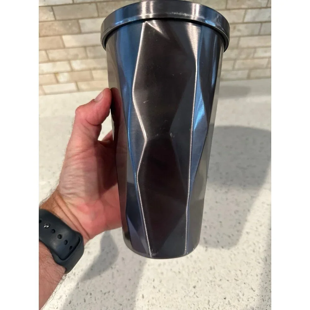 Starbucks Rose‎ Gold Chiseled Stainless Steel Travel Tumbler